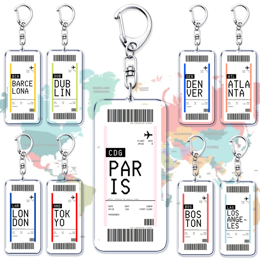Travel Accessories India - Chaveiro de passagem de embarque de