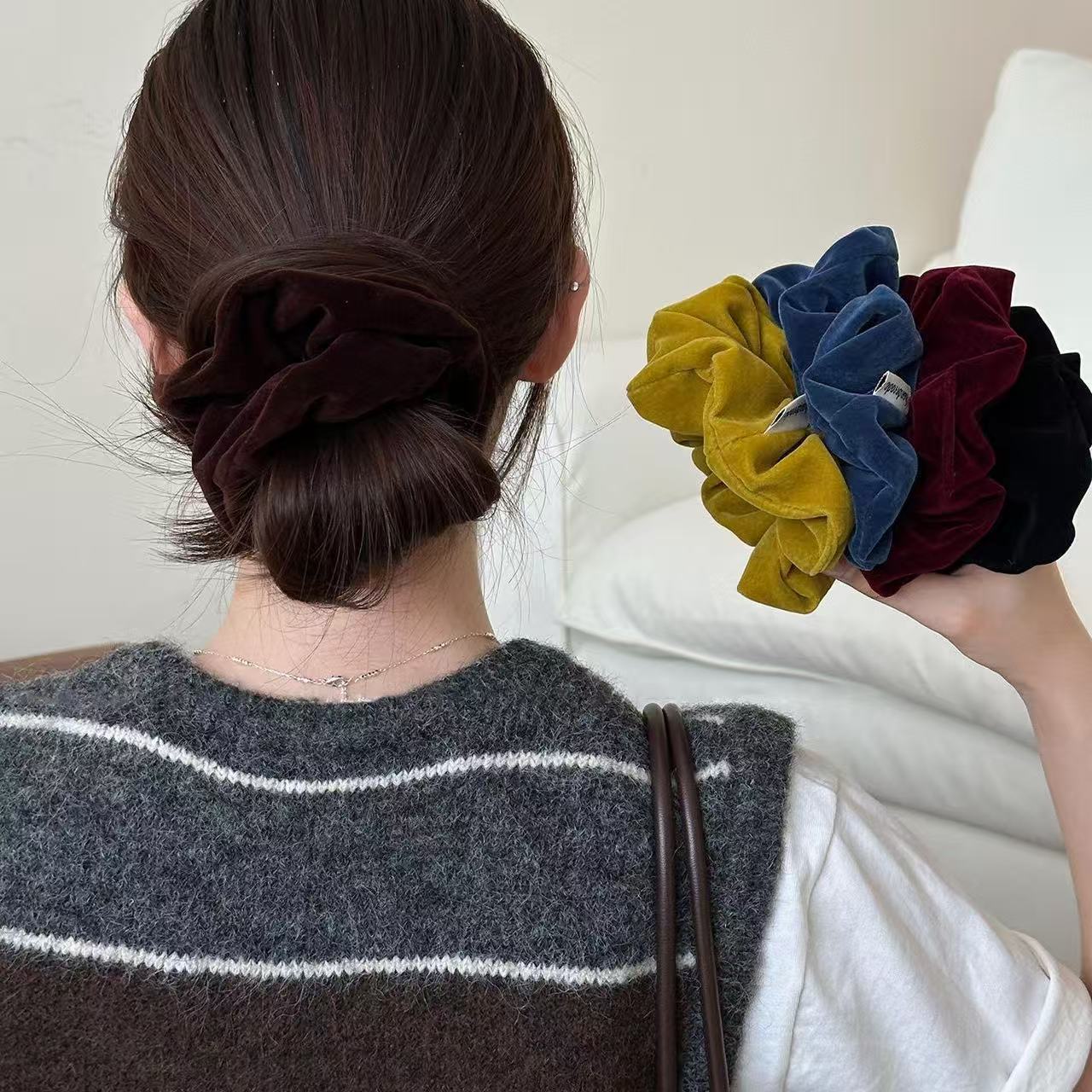 Elástico de cabelo de veludo m - Travel Accessories Aesthetic avaliação e preço