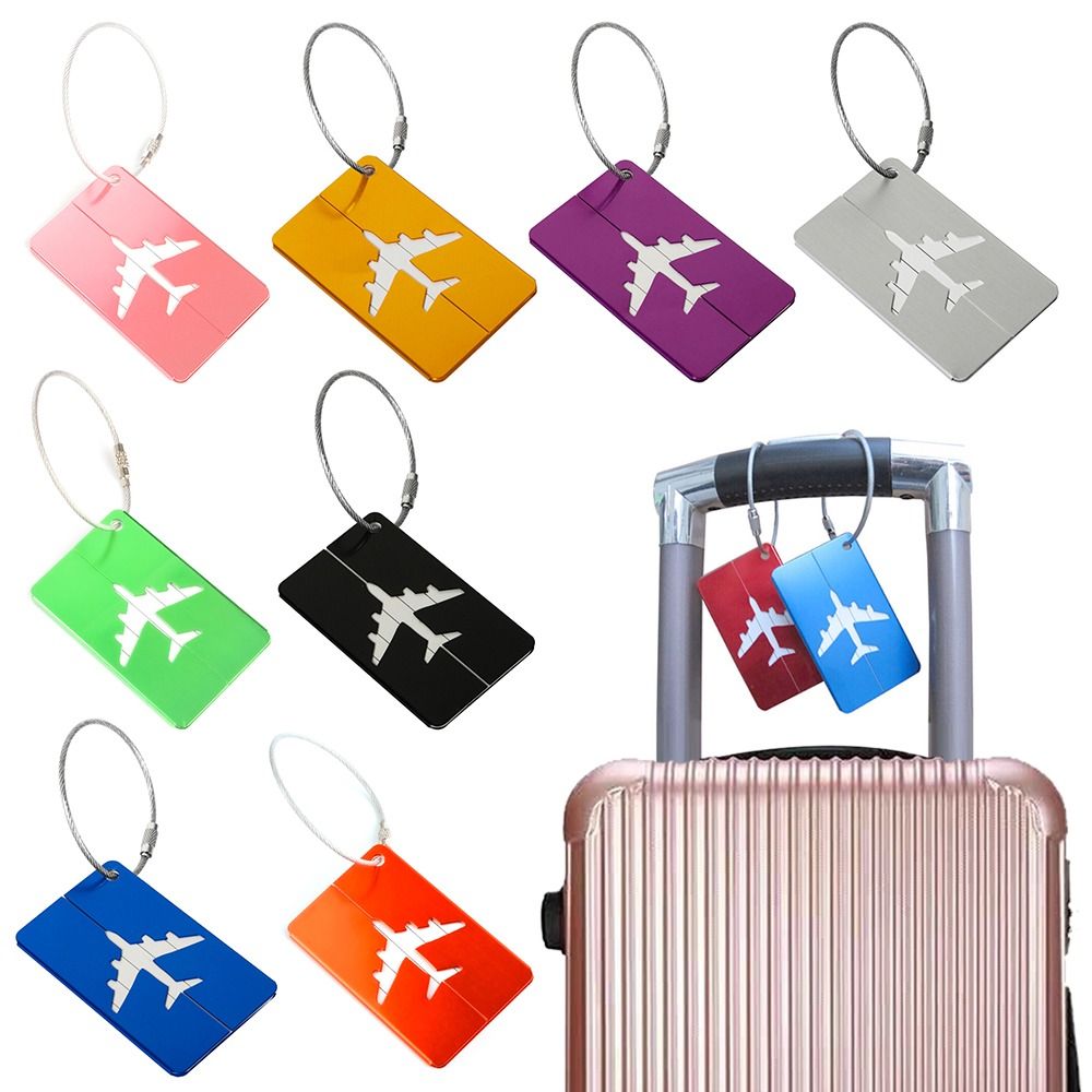 Alumínio Bagagem Tags com Cord - Travel Accessories India avaliação e preço
