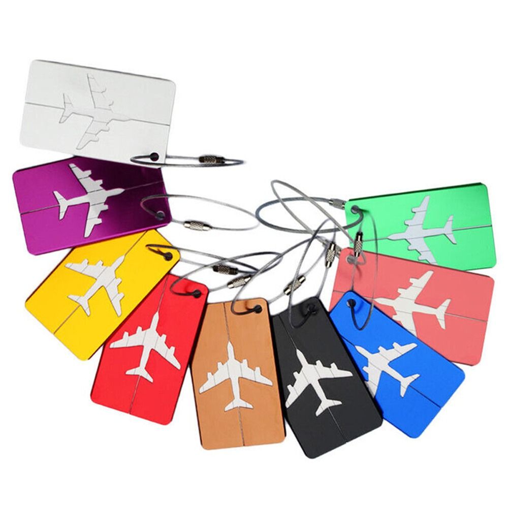 Alumínio Bagagem Tags com Cord - Travel Accessories India avaliação e preço